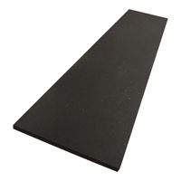 Saniclass Corestone wastafelblad 200x46x2cm zonder kraangat Natuursteen Basalt 2835