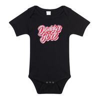 Cadeau voor aanstaande vader romper Daddys girl zwart voor babys