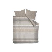 Riviera Maison dekbedovertrek Twill Weave brown - lits jumeaux