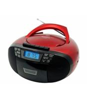Sunstech CXUM53 draagbare 2 W stereo CD/RW/MP3/WMA FM USB/AUX-IN, rood
