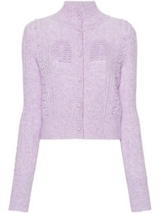 Philosophy Di Lorenzo Serafini cardigan en maille torsadée - Violet