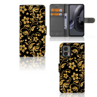 Motorola Edge 30 Neo Hoesje Gouden Bloemen