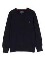 Ralph Lauren Kids sweat en coton à logo brodé - Bleu - thumbnail