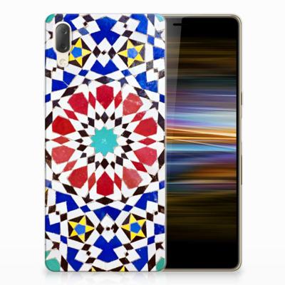 Sony Xperia L3 TPU Siliconen Hoesje Mozaïek Sony Xperia L3 TPU Siliconen Hoesje Mozaïek