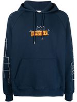 Etudes hoodie Racing Empire en coton biologique - Bleu