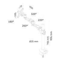 NeoMounts Monitor Bureausteun FPMA-D935G - thumbnail