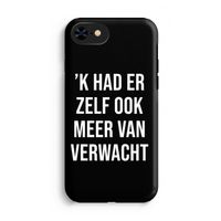 Meer verwacht - Zwart: iPhone 8 Tough Case