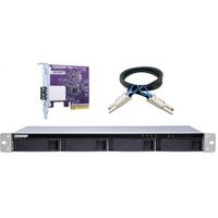 QNAP TL-R400S behuizing voor opslagstations 2.5/3.5 HDD-/SSD-behuizing Zwart, Grijs - thumbnail