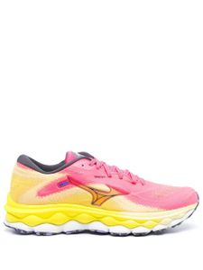 Mizuno baskets Wave Sky 7 à design colour block - Rose