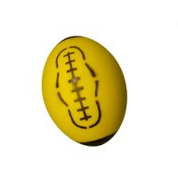 Rugby Bal Foam 18 cm Geel - thumbnail