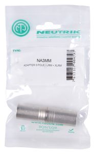 NEUTRIK Adapter XLR(M)/XLR(M) NA3MM