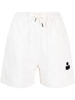 MARANT ÉTOILE short de sport en coton biologique à logo imprimé - Tons neutres - thumbnail