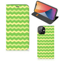 iPhone 12 | iPhone 12 Pro Hoesje met Magneet Waves Green