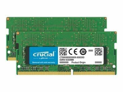 Crucial - DDR4 - kit - 32 GB: 2 x 16 GB - SO-DIMM 260-pin - unbuffered