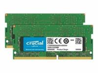 Crucial - DDR4 - kit - 32 GB: 2 x 16 GB - SO-DIMM 260-pin - unbuffered