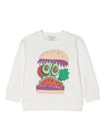 Stella McCartney Kids sweat en coton à imprimé graphique - Blanc