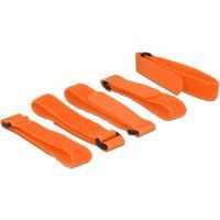 Delock 18707 Klittenband L 300 mm x B 20 mm 5 stuks met lus oranje - thumbnail