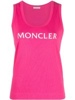 Moncler débardeur à logo imprimé - Rose