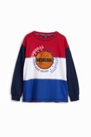 Driekleurig basketbalshirt - BLUE - 9/10 - thumbnail