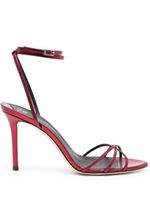 Giuseppe Zanotti sandales en cuir métallisé 100 mm - Rouge