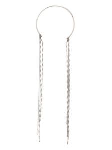 ISABEL MARANT collier drapé serti de perles - Argent