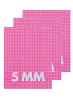 HEMA 3-pak Schriften A5 Ruit 5 Mm