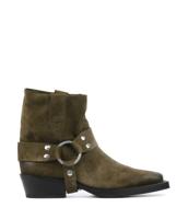 Bronx Dames Enkellaarsjes in Suede (Taupe)