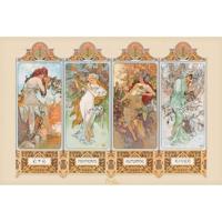 Pyramid Mucha 4 Seasons Poster 91,5x61cm