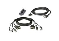 ATEN 2L-7D02UDX3 | USB DVI-D Dual-Link Dual Display Secure KVM | Kabel Set | Kabel Kit voor aansluiting op DVI Dual Link Dual Display Secure KVM Set