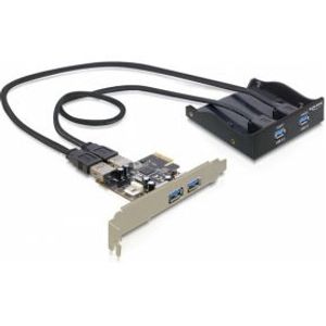 Delock 61893 Voorpaneel 2 x USB 5 Gbps + PCI Express-kaart 2 x USB 5 Gbps