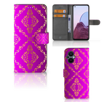 Wallet Case OPPO Reno 8 Lite | OnePlus Nord N20 Barok Roze - thumbnail