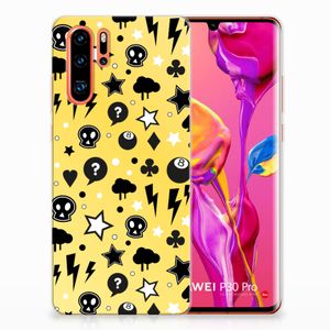 Silicone Back Case Huawei P30 Pro Punk Geel