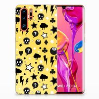 Silicone Back Case Huawei P30 Pro Punk Geel - thumbnail