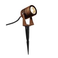 SLV Tuinspot Led Spike 6w - 3000K - 8cm roestbruin 1002203