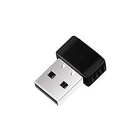 LogiLink WL0086B Wireless LAN 300 MBit/s USB 2.0 Micro Adapter met Realtek Chip 2T2R en WPS-knop