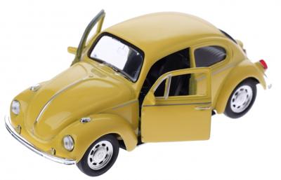 Welly Volkswagen Kever (1960) geel 12 cm Welly Volkswagen Kever (1960) geel 12 cm
