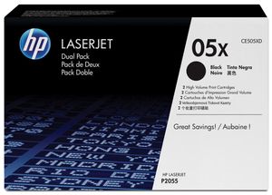 HP toner 05XD, 6 500 pagina&apos;s, OEM CE505XD, zwart, duopack