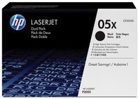 HP toner 05XD, 6 500 pagina&apos;s, OEM CE505XD, zwart, duopack