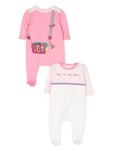 Marc Jacobs Kids pyjama à imprimé graphique - Rose