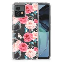 Motorola Moto G72 TPU Case Butterfly Roses - thumbnail