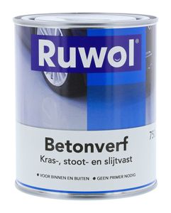 Ruwol Betonverf Standaard Wit 750 ml