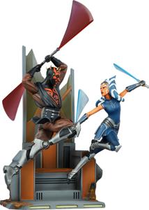 Star Wars: Ahsoka Tano Vs Darth Maul Diorama