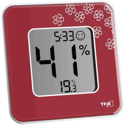 TFA Dostmann Style 30.5021.05 Thermo- en hygrometer Rood