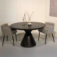 Brix Ronde Ronde Eettafel Balthazar Mangohout, 130cm - Walnoot - thumbnail