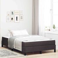 vidaXL Boxspring bed Anders Donkerbruin 120 x 190 cm Stof