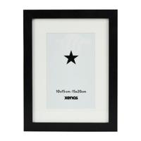 Fotolijst met passe partout - zwart - 10x15 cm