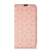 iPhone 13 Hoesje met Magneet Pattern Orange - thumbnail