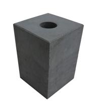 Beton sokkel recht, 15 x 15 x 20 cm