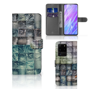 Wallet Case met Pasjes Samsung Galaxy S20 Ultra Spijkerbroeken