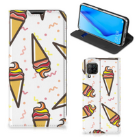 Huawei P40 Lite Flip Style Cover Icecream - thumbnail